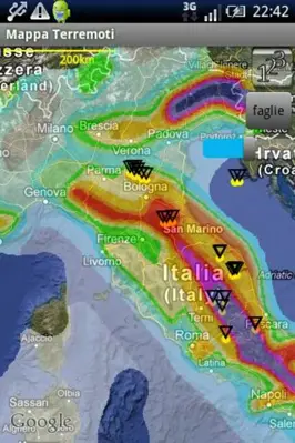 Terremoti Italia android App screenshot 1