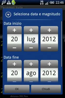 Terremoti Italia android App screenshot 3