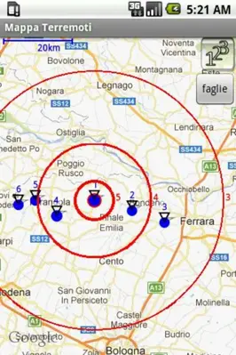 Terremoti Italia android App screenshot 4